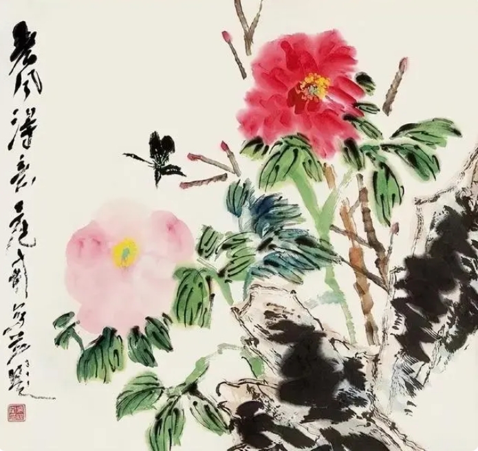 吳冠南《花蝶圖》