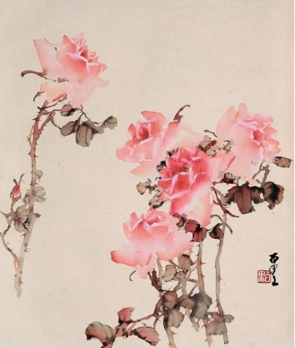 何百里《花卉》