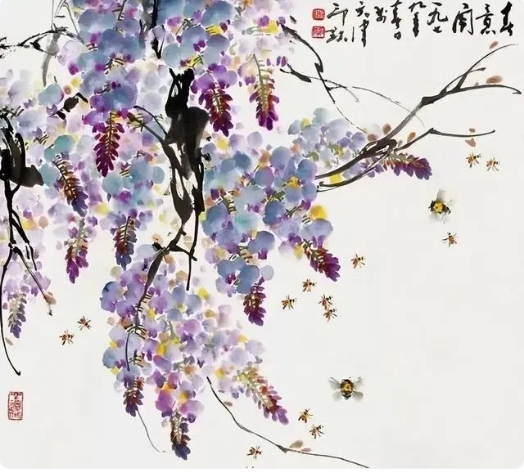 蕭朗《紫藤蜜蜂》