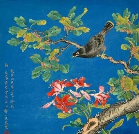 邹一桂《花鸟小屏》